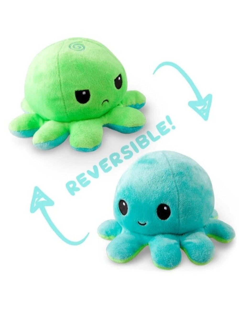 plush teeturtle reversible blue & green octopus NWT 2022 (W6514)